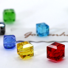 Crystal Cubes Beads