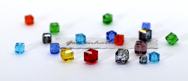 Crystal Cube Beads