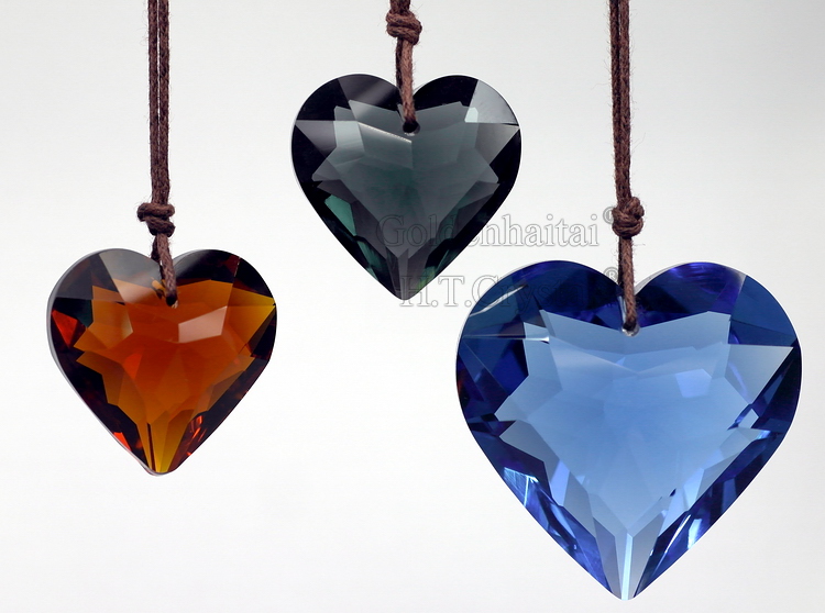 Heart Pendants Crystals