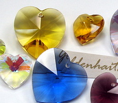 Crystal Heart Pendants