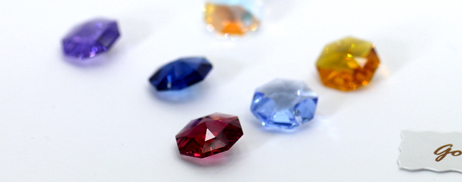 40-Section Crystal Octagon Beads