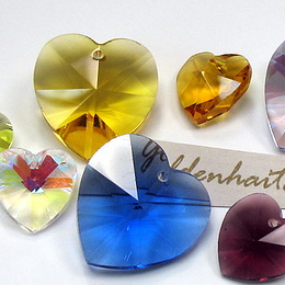 Crystal Heart Pendants